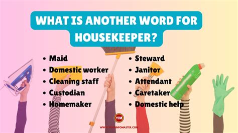 synonym for maid|proper name for housekeeper.